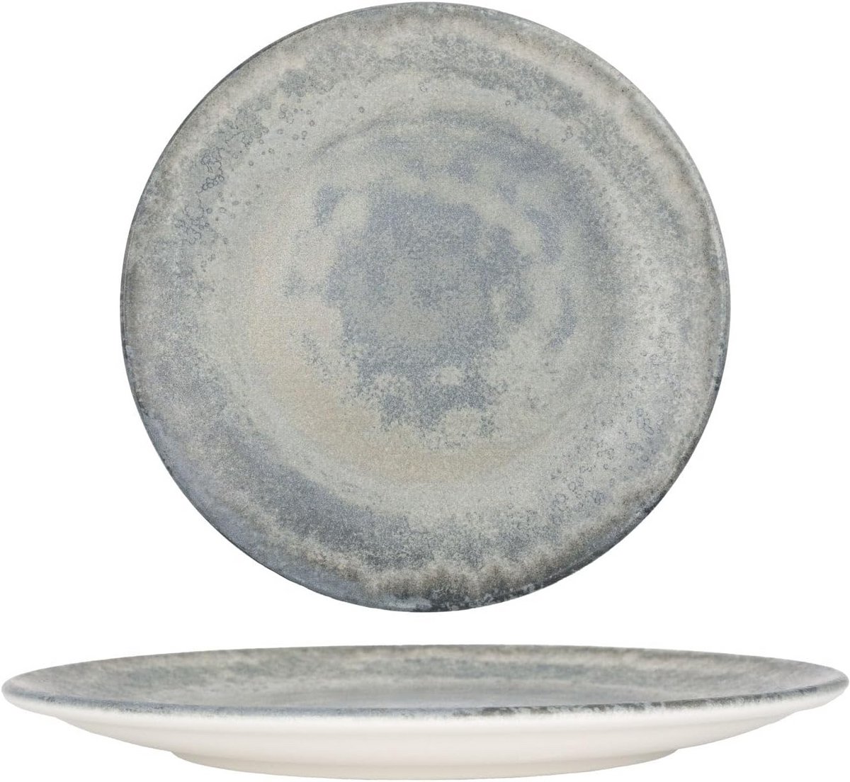Dinerbord Porselein 27 cm - Set van 6 - Betonlook