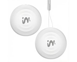 imoshion Mini Tag - Bluetooth Tracker Geschikt voor iOS Find My / Zoek Mijn - Tracker Hond / Kat - 2 pack - Wit