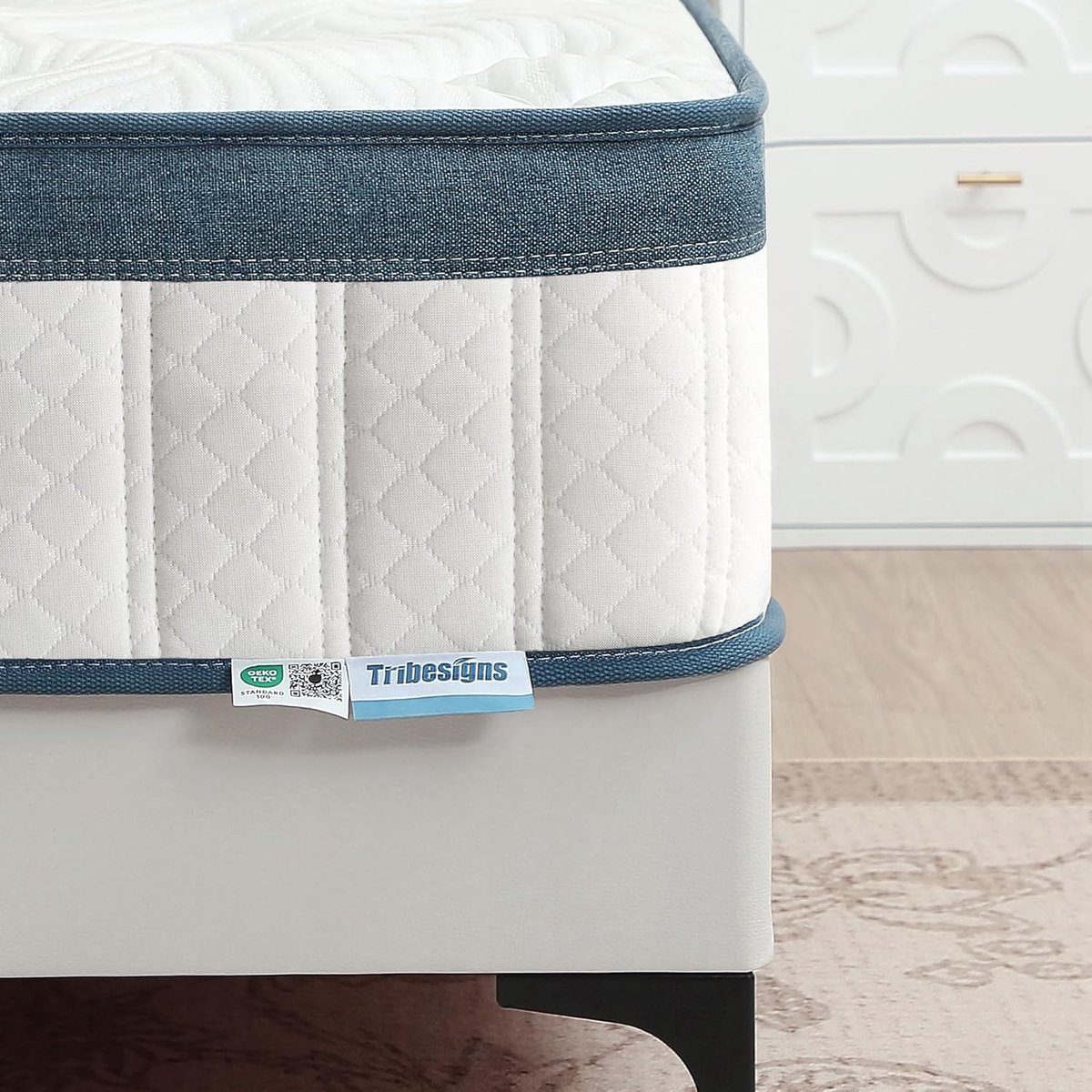 Tribesigns Pocketveringmatras - Matras 180x220 - 22cm dik - Binnenveringmatras met Gel-Traagschuim - met Oeko TEX Certificaat - 7 Zone Orthopedisch Matras - Pocketveringmatras Gemiddelde Hardheid H3 thumbnail 5