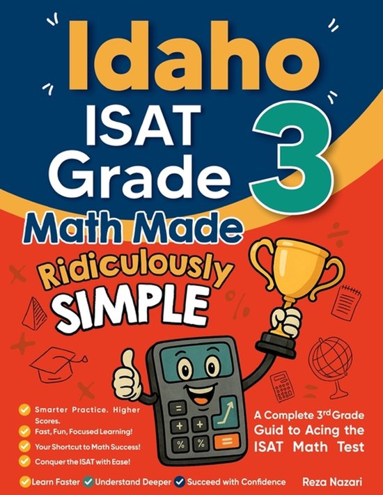 Idaho ISAT Grade 3 Math Made Ridiculously Simple - cover