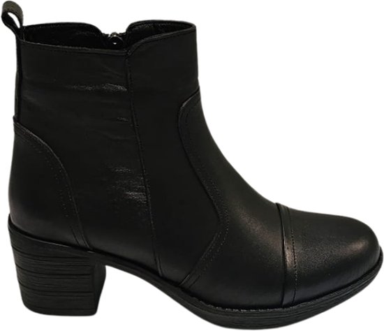 Berussa - Damesmode - Luxe Lederen Enkellaarsjes - Suede Voering - Comfortabele Thermische Zool - Laarzen 36/40