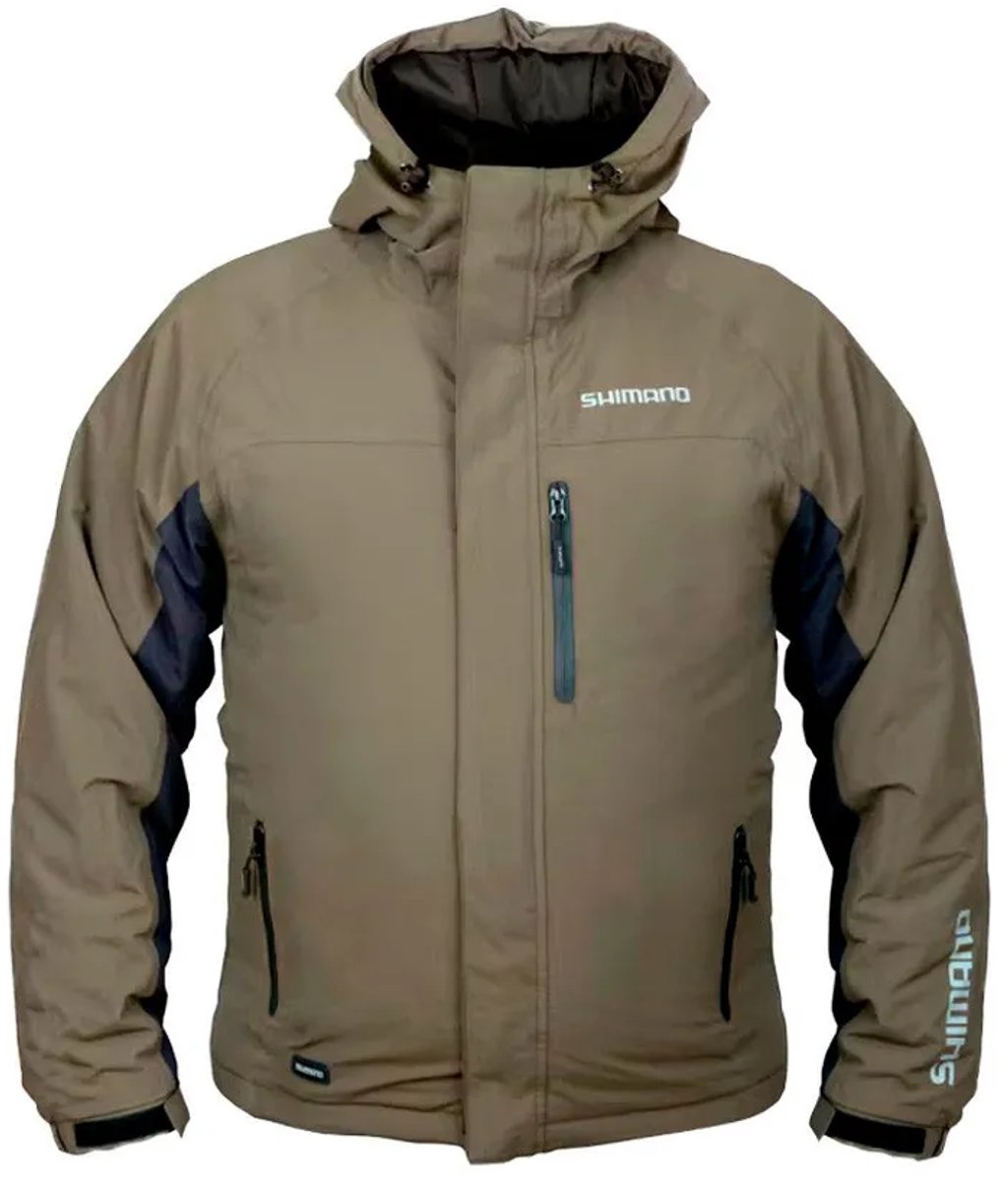 Shimano Fishing Logo Padded Regenjas Groen 3XL Man