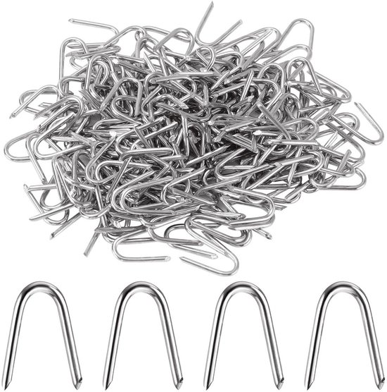 30 stuks - U-bout/band krampen - 36x23 mm - dekzeilhaken - gegalvaniseerd staal