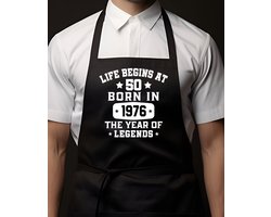 Keukenschort Life begins at 50