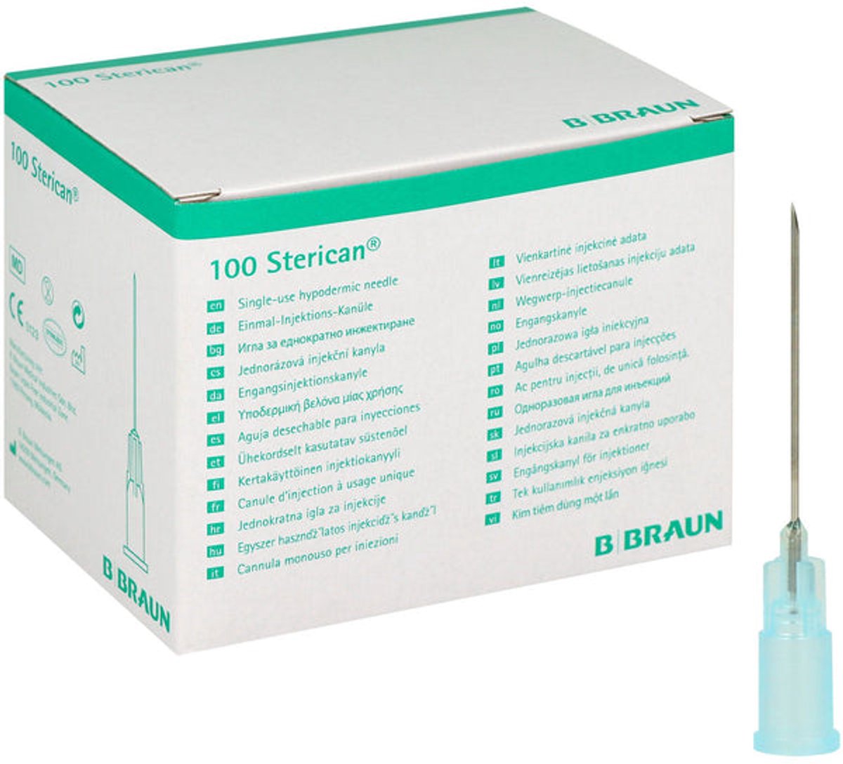 Sterican® injectienaalden, 23G x 1” (0,60 x 25mm) Blauw – 100 stuks