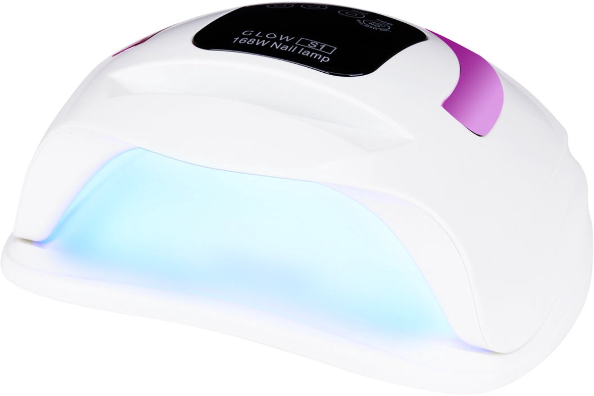UV Dual LED Glow S1 Nagellamp 168W Roségoud – Professionele Lamp voor Manicure & Pedicure met Timer, Lage Warmtestand, Sensor en Handgreep