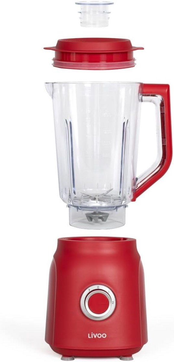 1.5 L Krachtige Blender 600 W 22000 tpm 2 Snelheden Turbofunctie Dubbele Kruisklingen Roestvrij Staal Geschikt voor Vaatwasser Mengkom Deksel — afbeelding 5