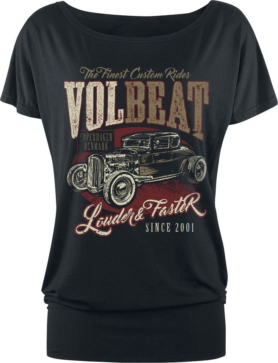 Volbeat Louder And Faster Dames T-shirt - zwart - XXL