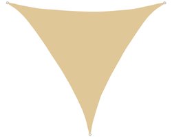 JeiibrZui Schaduwdoek - Zonwerend doek - Lichtgewicht en waterdicht schaduwnet van polyestervezel, stevig gestikt, ademend - 1 stuk - Geschikt voor terrassen en tuinen - Beige