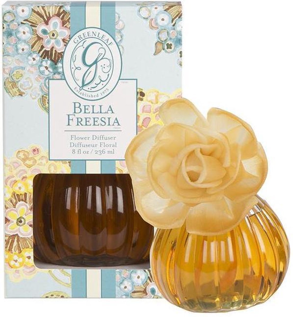 Greanleaf Flower Diffuser Bella Freesia - lichte, frisse geur van Freesia en witte thee