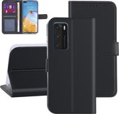 Hoesje voor Huawei P40 - Zwart - Book Case - Kaarthouder