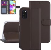 Samsung hoesje voor Galaxy A41 - Bruin - Book Case - Kaarthouder (A415F)