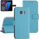 Samsung hoesje voor Galaxy S7 edge - LichtBlauw - Book Case - Kaarthouder (G935F)