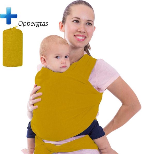 kanaal verfrommeld Stun Veilig Rekbare Comfortabel Knoopbaar Baby Draagdoek - 95% Katoen, 5%  Spandex -... | bol.com