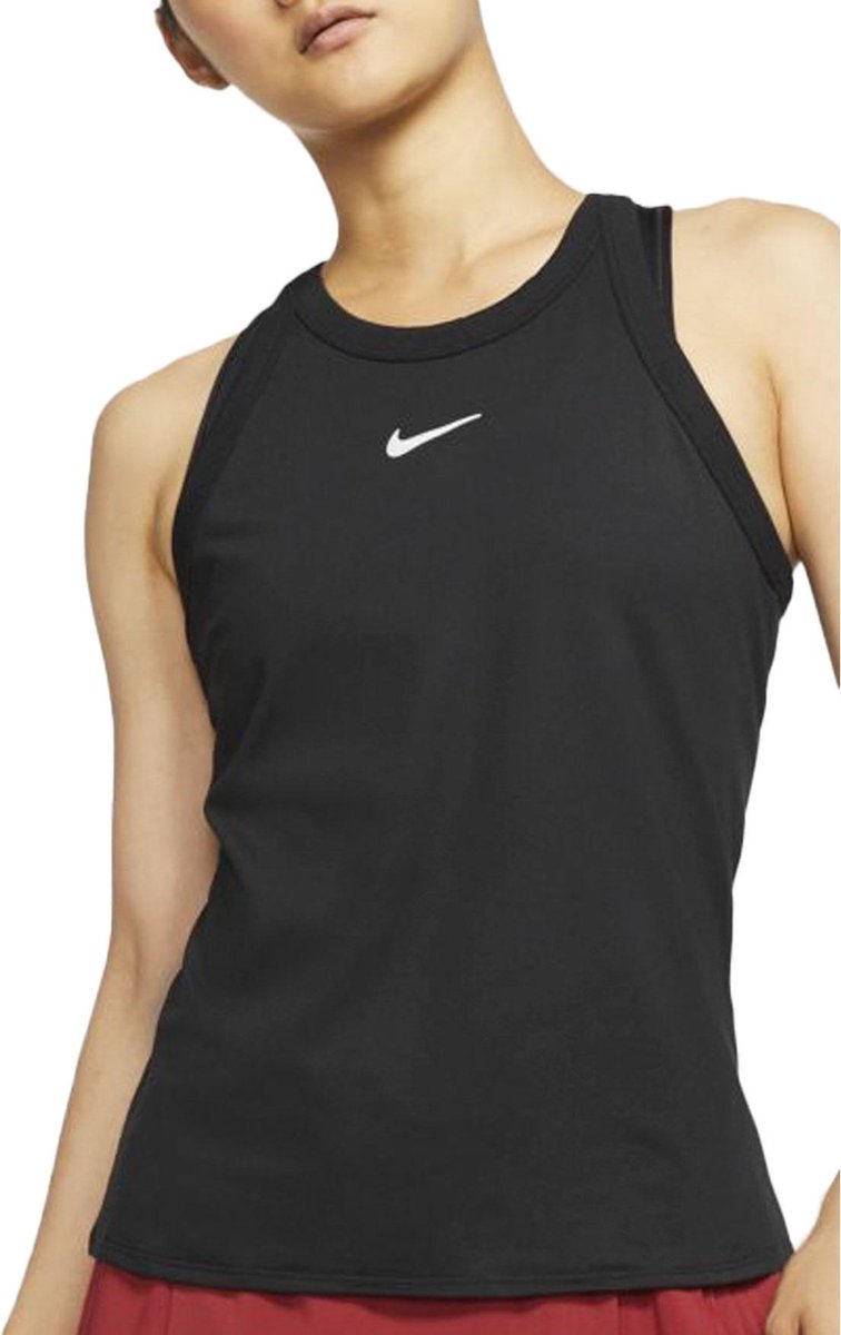 Nike Nkct Dry Tank Sporttop Dames Zwart