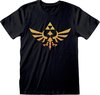 Nintendo Legend Of Zelda - Hyrule Kingdom Logo Unisex T-Shirt Zwart