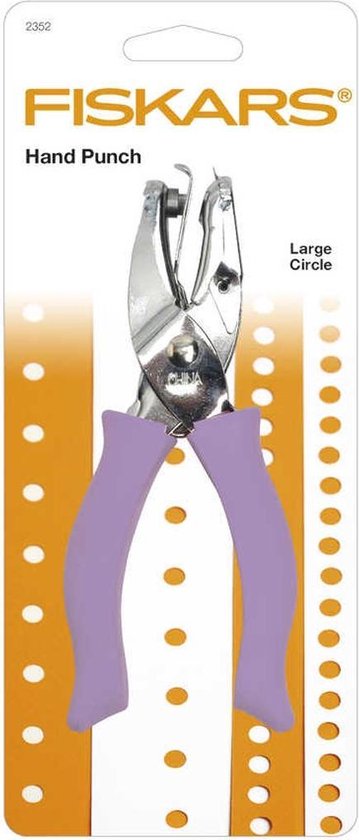 FLEXMAN 1-gaats pons, zware handponstang, 10 mm platte schuine opening cirkel handpons voor bankkaart PVC harde film dun fineer