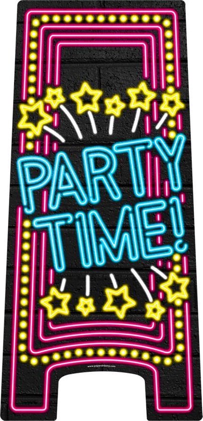 Warning Sign Party Time! 62,5cm | bol