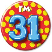 I'm 31 Button 31 Jaar 5,5cm