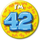 I'm 42 Button 42 Jaar 5,5cm
