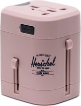 Herschel Travel Adapter - Ash Rose | Universeel - Reisoplader - USB poort voor Apple en Samsung aparaten - Roze