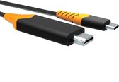 NÖRDIC USBC-N1174, USB-C naar HDMI 4K HDCP 1.4, 2 meter, zwart