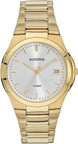 Goudkleurige adora  horloge met datum AB6455