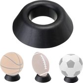 Kleine ballenstandaard / voetbal standaard / ballenhouder / voetbal steun (ballenrek) zwart (cadeau idee!)