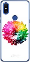 Xiaomi Mi Mix 3 Hoesje Transparant TPU Case - Rainbow Pompon #ffffff