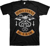Avenged Sevenfold Heren Tshirt -L- Hail To The King Zwart