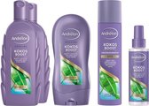 Andrélon Kokos Boost Pakket - Shampoo. Conditioner. Haarspray en Droogshampoo - Voordeelverpakking