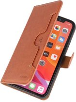 Luxe Portemonnee Hoesje voor iPhone 11 Pro Max Bruin