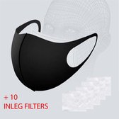Herbruikbaar gezichtsmasker met 10 extra filters