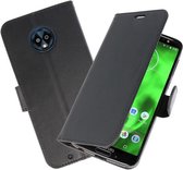 Zwart Wallet Case Hoesje voor Motorola Moto G6