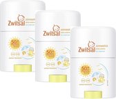 Zwitsal Zonnestick SPF 50 - Kids - Parfumvrij - 3 STUKS - gevoelige huid - dermatologisch getest - waterresistent - 0% Parfum