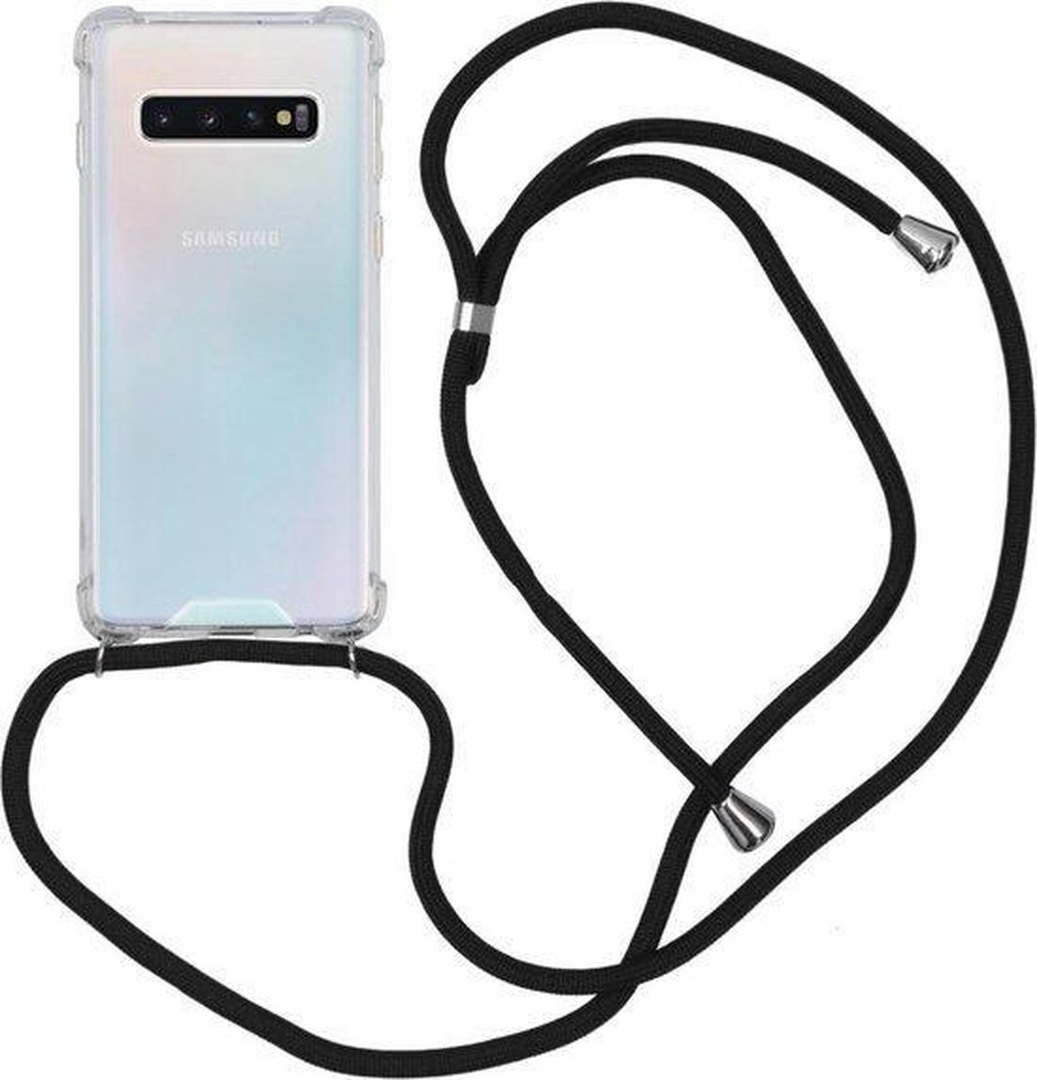 Hoesje Backcover met koord - Geschikt voor Samsung Galaxy S10 / Shockproef