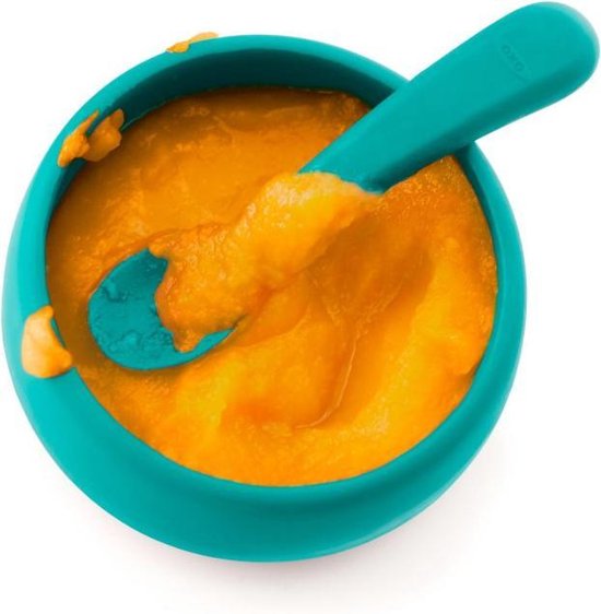 Bol OXO To Silicone Sarcelle | Bleu | Résistant aux chocs | Incassable | Vaisselle Bébé et enfant