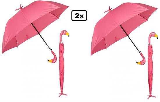 2x Paraplu met standaard 96cm - fun thema feest festival regen | bol.com