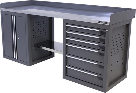 06060 Werkbank XL werktafel werktafel werkblad gatenwand werkplaats plank
