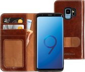 Mobiparts Wallet Case Samsung Galaxy S9 Oaked Cognac hoesje