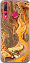 Huawei P30 Lite Hoesje Transparant TPU Case - Brownie Caramel #ffffff