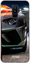 Samsung Galaxy A6 Plus (2018) Hoesje Transparant TPU Case - Lamborghini #ffffff