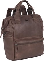 Justified Bags® Yara City Lederen Backpack / Rugtas Bruin