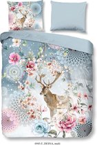 Hip Dekbedovertrek Desna - 240x200/220 - Flanel - Hert En Bloemen