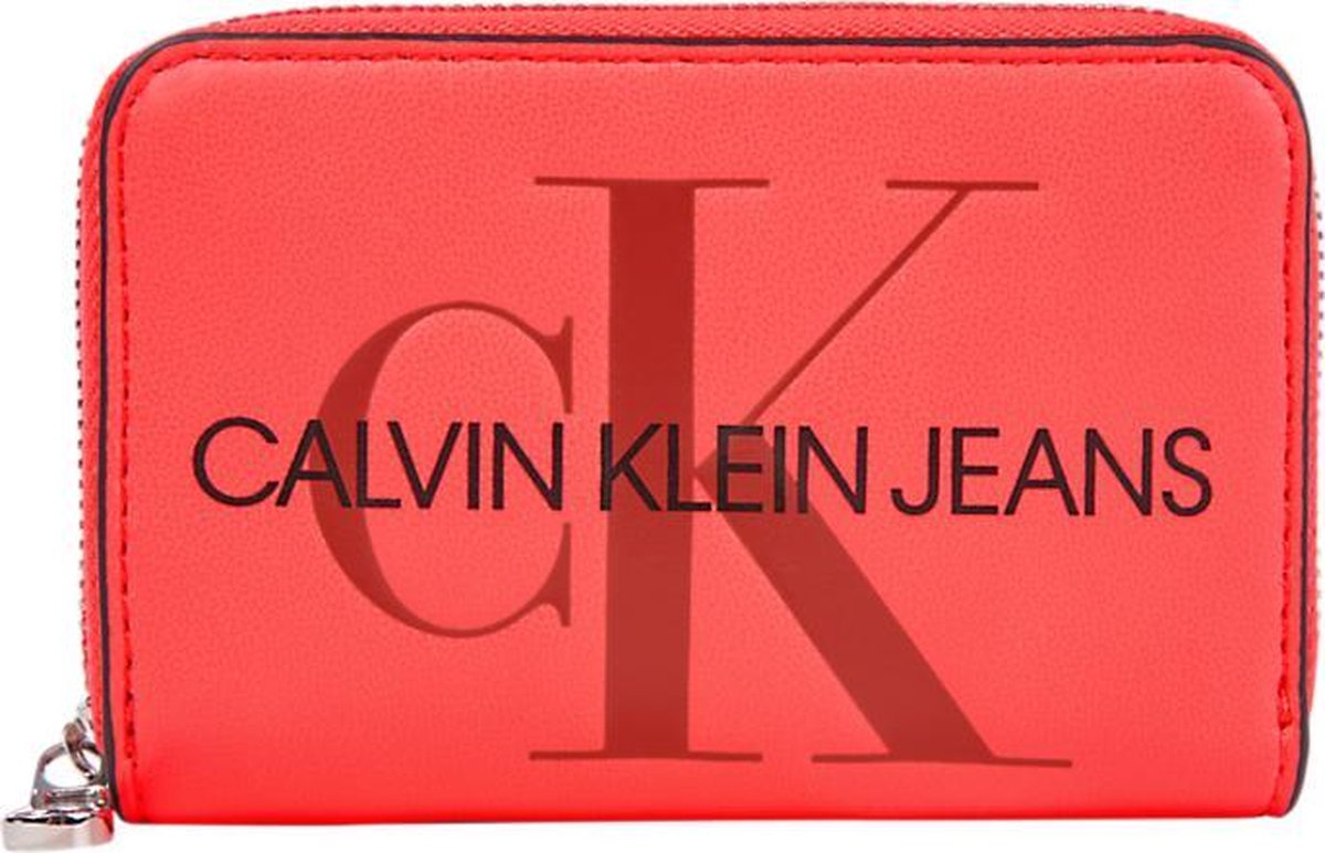 Calvin Klein DENIM COLLECTION Portefeuille zippé femme Rose fluo | bol.com