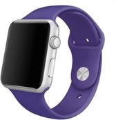 iWatch bandje – donker paars – 38/40 mm – Apple Watch – Sportbandje – Deep Purple - S/M – Siliconen - Apple Watch Serie 3/2/1 – Apple Watch Serie 5/4