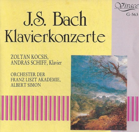 J.S. Bach Klavierkonzerte met Zoltan Kocsis en Andras Schiff. G-563 Vivace.