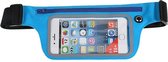 Samsung Galaxy S20 hoes Running belt Sport heupband - Hardloopband riem sportband hoesje Blauw Pearlycase
