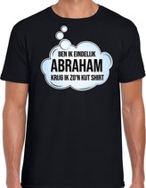 Ben ik eindelijk Abraham verjaardag cadeau t-shirt / shirt - zwart - voor heren - 50ste verjaardag kado shirt / outfit / Abraham 2XL