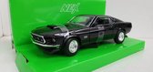 Ford Mustang Boss 429 1969 Zwart 1:24 Welly Nex